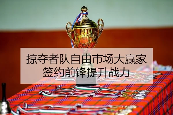 掠夺者队自由市场大赢家 签约前锋提升战力